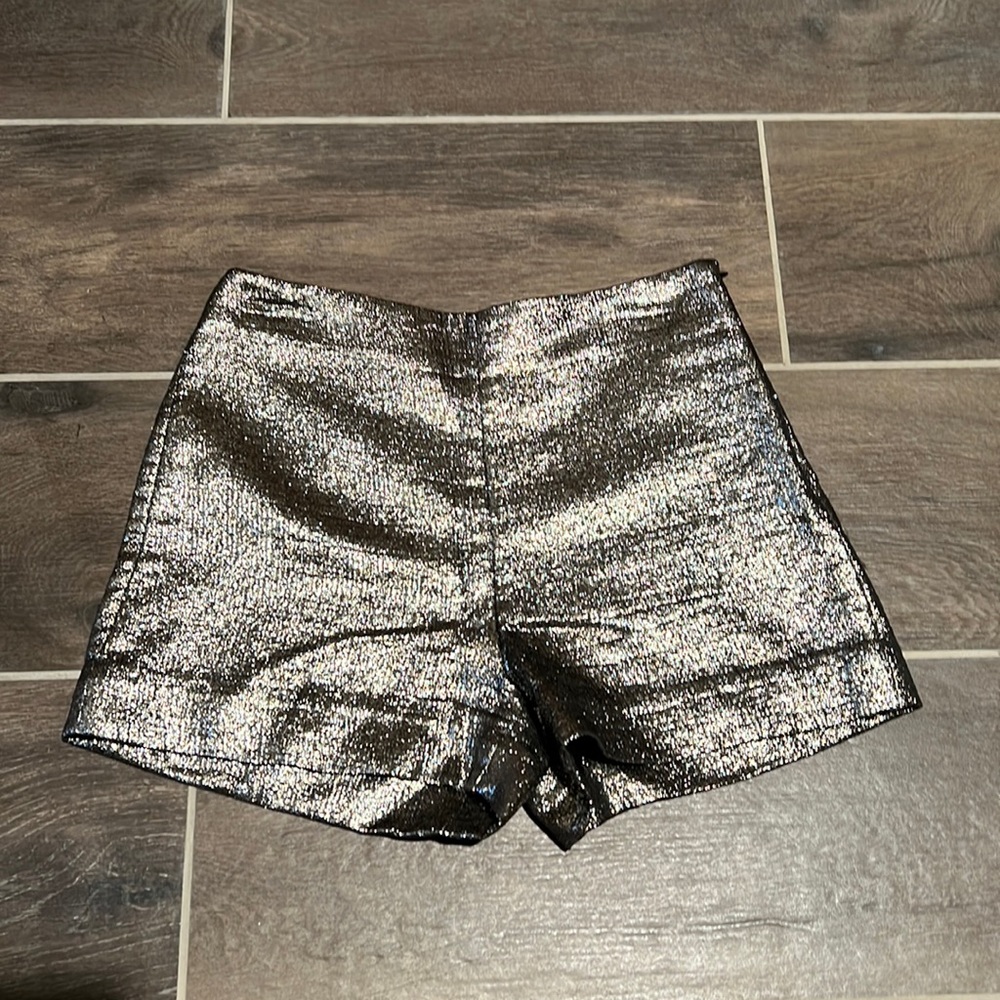 DVF Gold Shorts